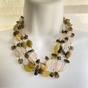 Natural Stone Beads Artisan Made Necklace